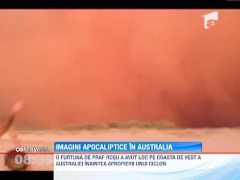Coasta de vest a Australiei, lovita de un tsunami de praf rosu