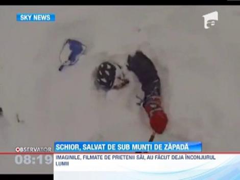 Un schior dornic de senzatii tari a fost ingropat in zapada