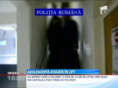 O adolescenta a fost talharita in lift