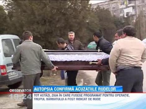 Autopsia barbatului care a murit din cauza unei fracturi la umar confirma spusele rudelor