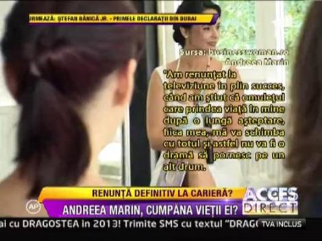 Andreea Marin ar putea renunta la functia de director editorial