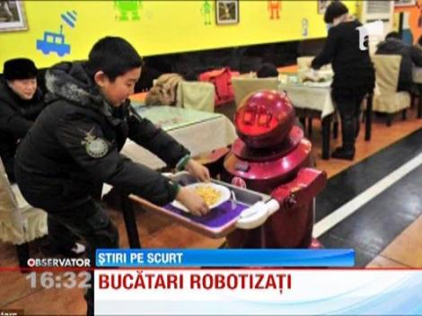 Chelnerii, in pericol! Au aparut robotii care servesc in restaurante