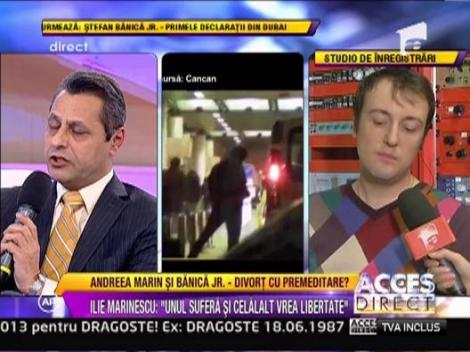 Psihologul Ilie Marinescu, Florin Condurateanu si Calin Geambasu vorbesc despre divortul Marin-Banica