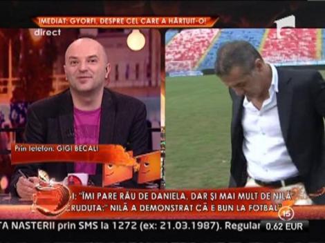 Gigi Becali: "Imi pare rau de Daniela Crudu, dar de Nila si mai mult"