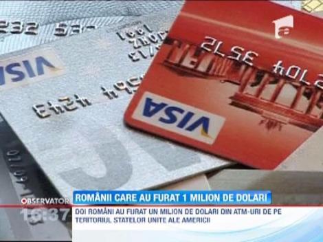 Doi romani au furat un milion de dolari din ATM-uri americane