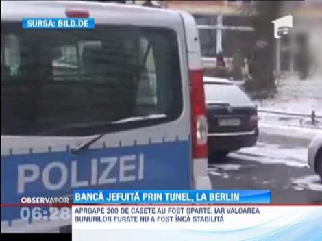 Jaf spectaculos la o banca din Berlin: hotii au sapat luni intregi un tunel, fara ca cineva sa observe