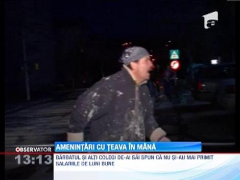 Zalau: Un muncitor si-a amenintat seful ca il loveste cu o teava de patru metri