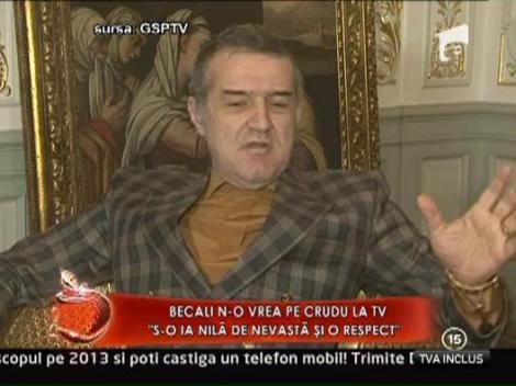 Becali n-o vrea pe Crudu la TV: "S-o ia Nila de nevasta si o respect"