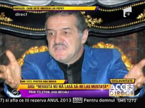 Gigi Becali: "Daca castig campionatul toti jucatorii de la Steaua isi vor lasa mustata"