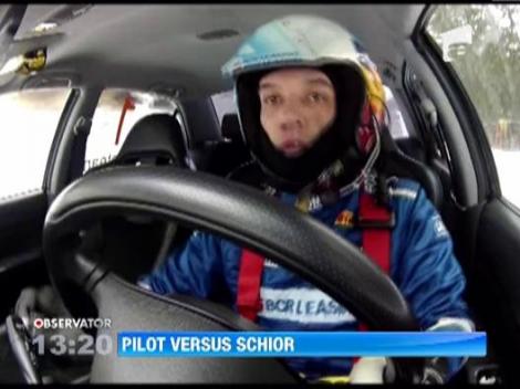 Intrecere inedita la Straja intre un campion national la schi si un pilot de curse