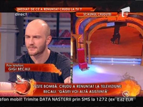 Gigi Becali: "Nila nu o va parasi pe Daniela Crudu"