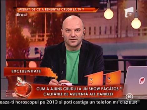 Vezi cum a ajuns Daniela Crudu la "Un show pacatos", dar si cum a plans in direct dupa Mihai Costea
