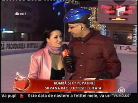 Silviana Raciu, sexy pe patine