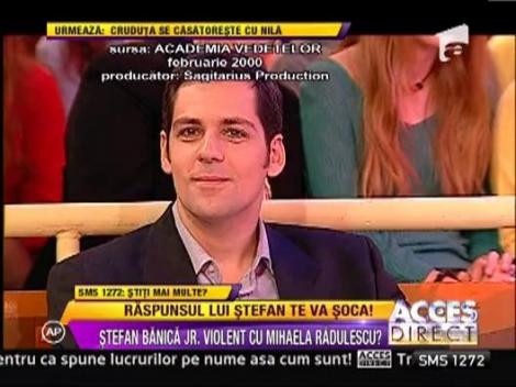 Afla raspunsul lui Stefan Banica Jr, la intrebarea daca a "altoit-o" pe Mihaela Raduleascu!