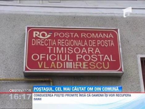 Un postas a furat pensiile tuturor batranilor dintr-un sat aradean