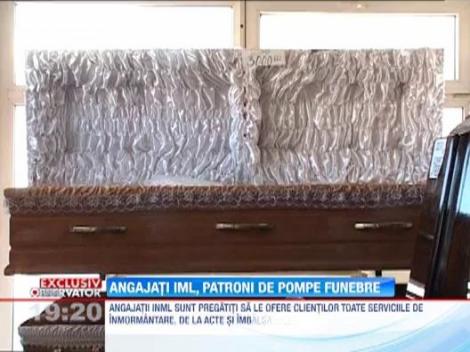 Salariatii de la Institului National de Medicina Legala s-au transformat in patroni de pompe funebre