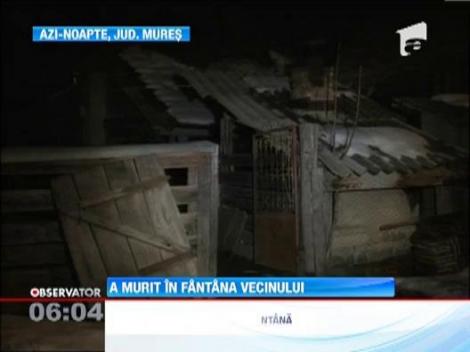 Mures: Barbat de 80 de ani, gasit mort intr-o fantana
