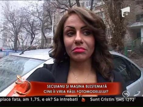 Madalina Secuianu si-a gasit masina zgariata si oglinzile furate