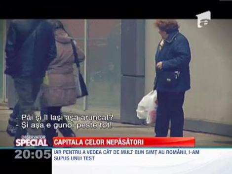 Observator Special: Bucurestenii sunt corijenti la pastrarea curateniei pe strazi