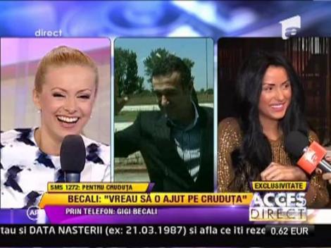 Gigi Becali: "Eu vreau sa o ajut pe Daniela Crudu"