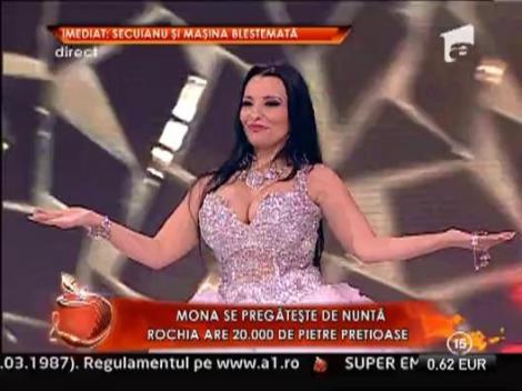 Dansatoarea Mona, dans incendiar in rochie de mireasa