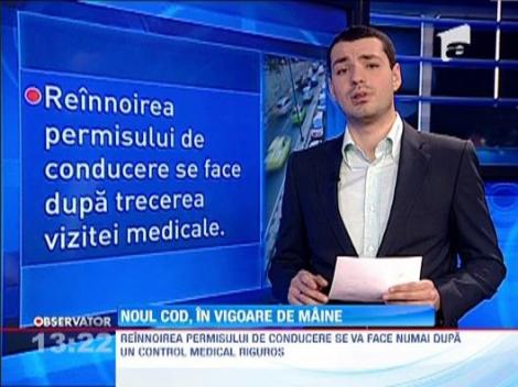 Atentiune, atentiune! Noul Cod Rutier intra in vigoare incepand de maine