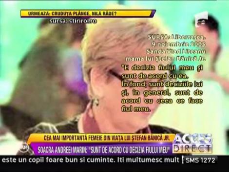 Mama lui Stefan Banica jr: "Sunt de acord cu decizia fiului meu"