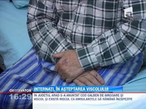 Bolnavii dependenti de dializa din Arad au fost internati pana se va indrepta vremea