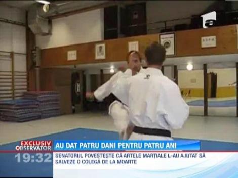 EXCLUSIV! Karatistii care au renuntat la sala de antrenamente pentru sala de sedinte din Parlament