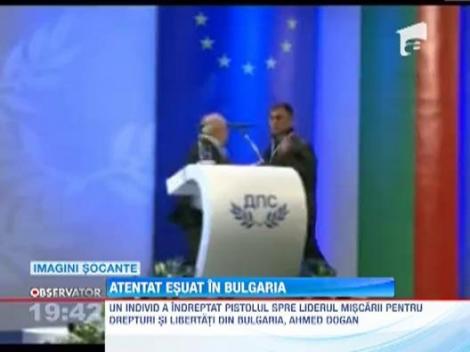 IMAGINI SOCANTE! Atentat la viata unui politician bulgar, in timpul unei conferinte de presa