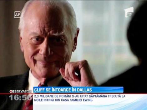 Cliff se intoarce in Dallas