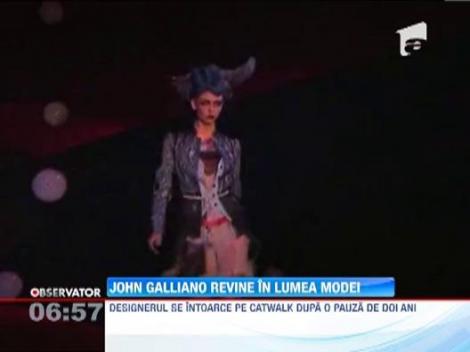 John Galliano revine in lumea modei