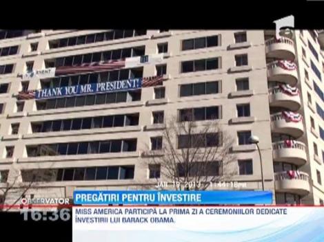 SUA: Se fac ultimele pregatiri pentru ceremonia de investire in functie a lui Barack Obama