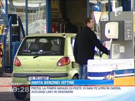 Harta preturilor la carburanti: Cea mai ieftina benzina se vinde in Constanta si in Afumati