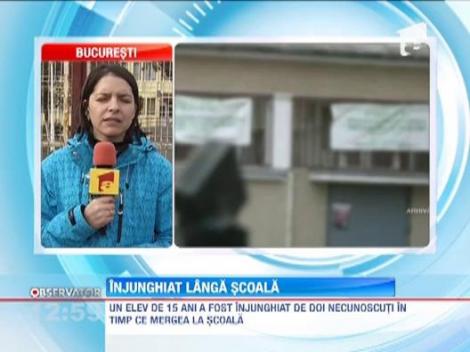 Bucuresti: Un elev a fost injunghiat la doi pasi de curtea scolii