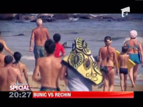 Un pensionar din Marea Britanie a ajuns vedeta, dupa ce s-a luptat cu un rechin