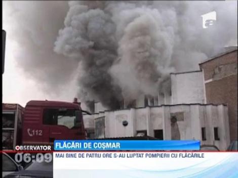 Un incendiu a cuprins un cinematograf dezafectat din Cluj-Napoca 