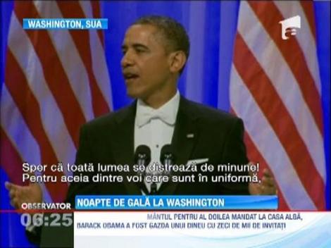 Barack Obama a sarbatorit inceperea celui de-al doilea mandat printr-un bal grandios
