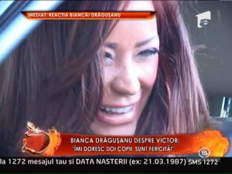 Bianca Dragusanu: "Imi doresc doi copii! Sunt fericita!"