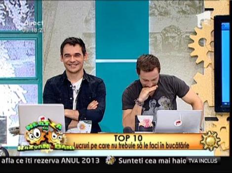 TOP 10: Lucruri pe care nu e bine sa le faci in bucatarie