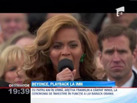 Lovitura dura de imagine pentru Beyonce. A facut playback la ceremonia de investire a lui Barack Obama