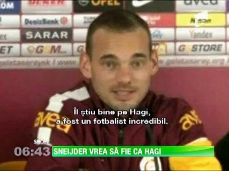 Wesley Sneijder vrea sa devina noul Hagi!