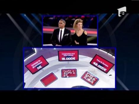 Catalin Botezatu si Emma Dumitrescu au pierdut 64.000 de euro la "Cu banii jos"!