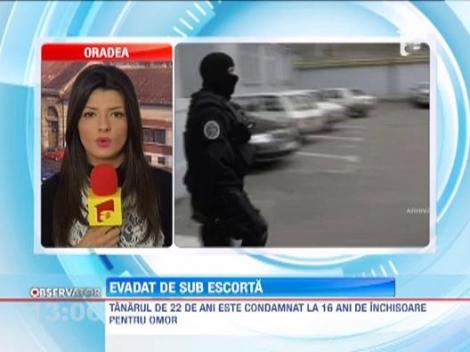 Un detinut condamnat pentru omor a evadat de sub escorta