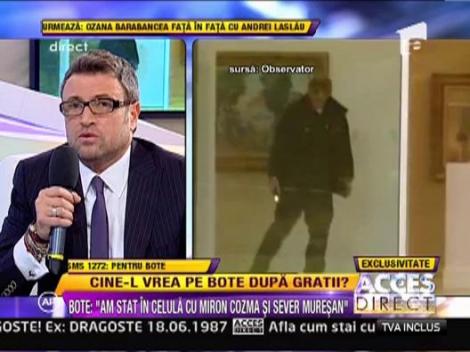 Catalin Botezatu: "Am stat in celula cu Miron Cozma si Sever Muresan"