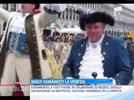 Masti romanesti si costume populare la Carnavalul de la Venetia!