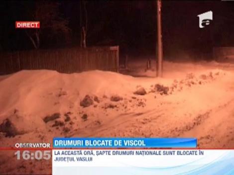 Drumuri blocate de viscol