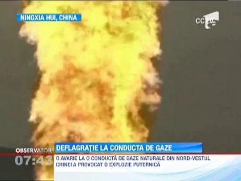 China: Explozie puternica la o conducta de gaze