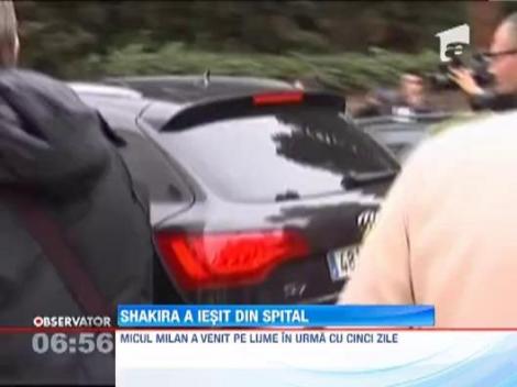 Shakira si fiul ei, micutul Milan, au fost externati