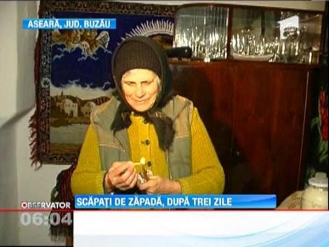 Localnicii unor comune buzoiene, scapati de zapada, dupa trei zile de izolare